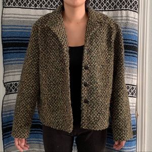 Forest Green Knit Blazer
